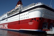 M/S Viking Cinderella lähtövalmiina kohti Tukholmaa.
